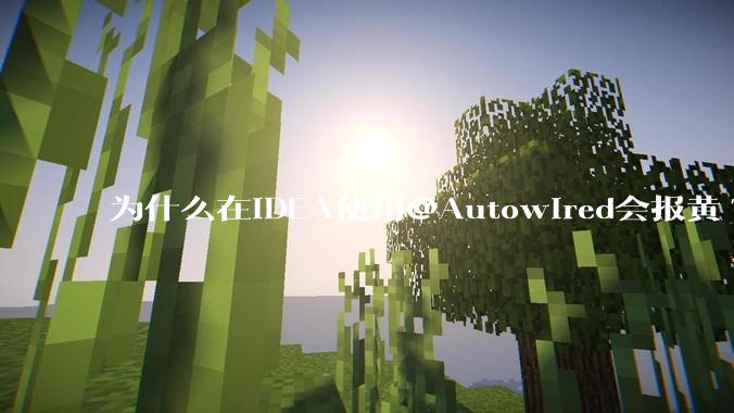 为什么在IDEA使用@Autowired会报黄?